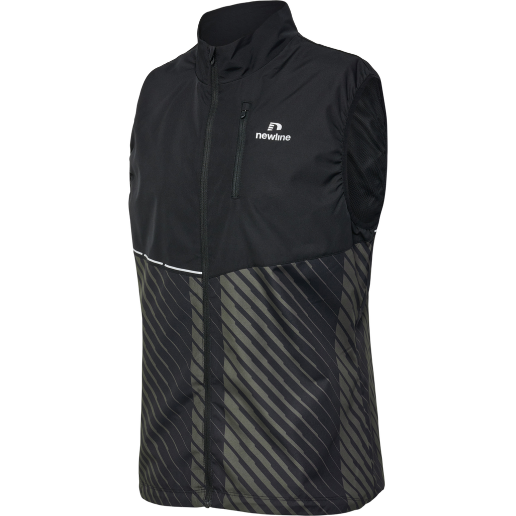 nwlPACE GILET, BLACK BELUGA AOP, packshot