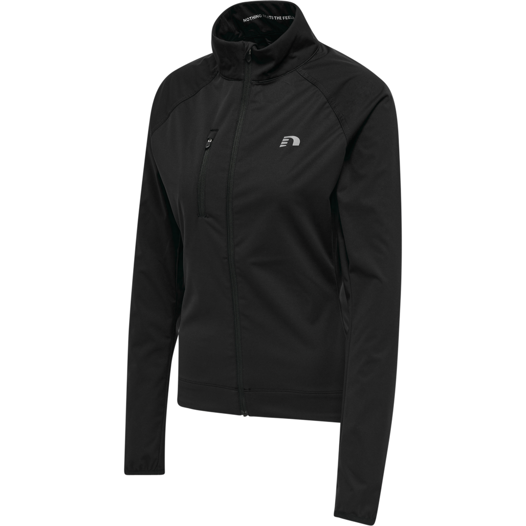 WOMENS CORE BIKE THERMAL JACKET, BLACK, packshot