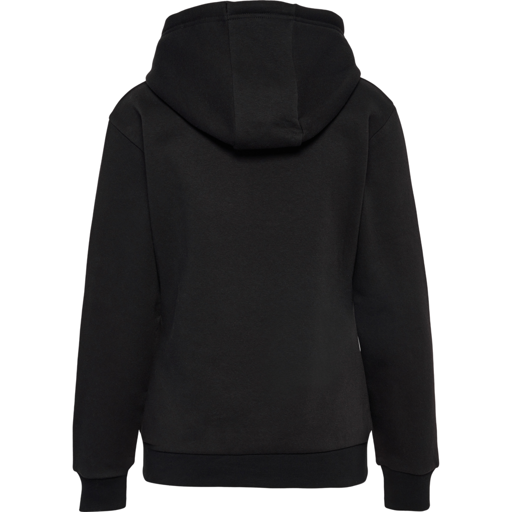 nwlLEA COTTON HOODIE WOMEN, BLACK, packshot