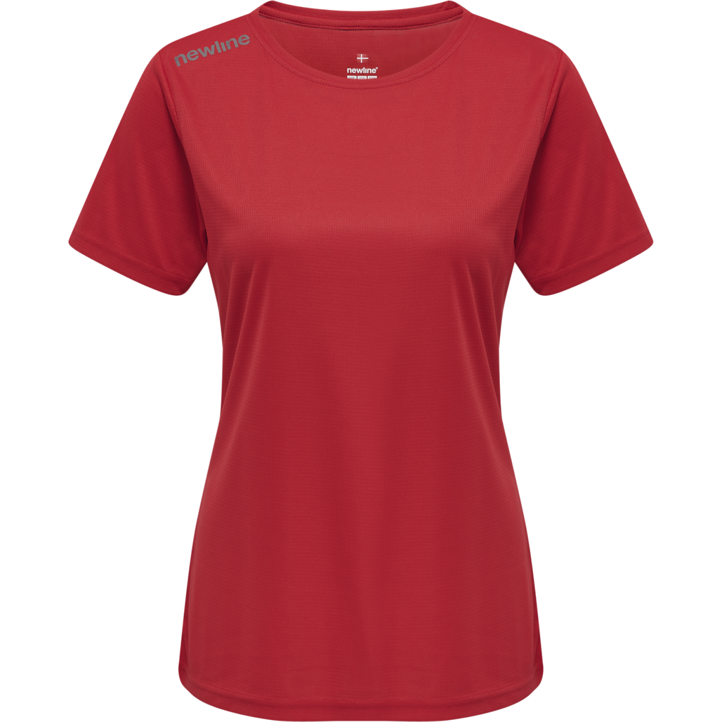WOMEN CORE FUNCTIONAL T-SHIRT S/S, TANGO RED, packshot