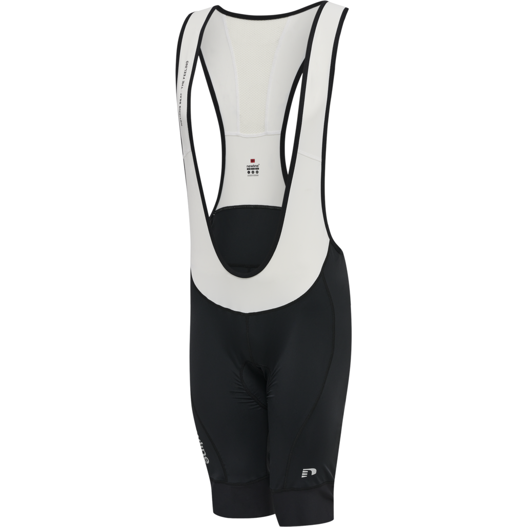 MENS CORE BIKE PANEL BIB SHORTS, BLACK/WHITE, packshot