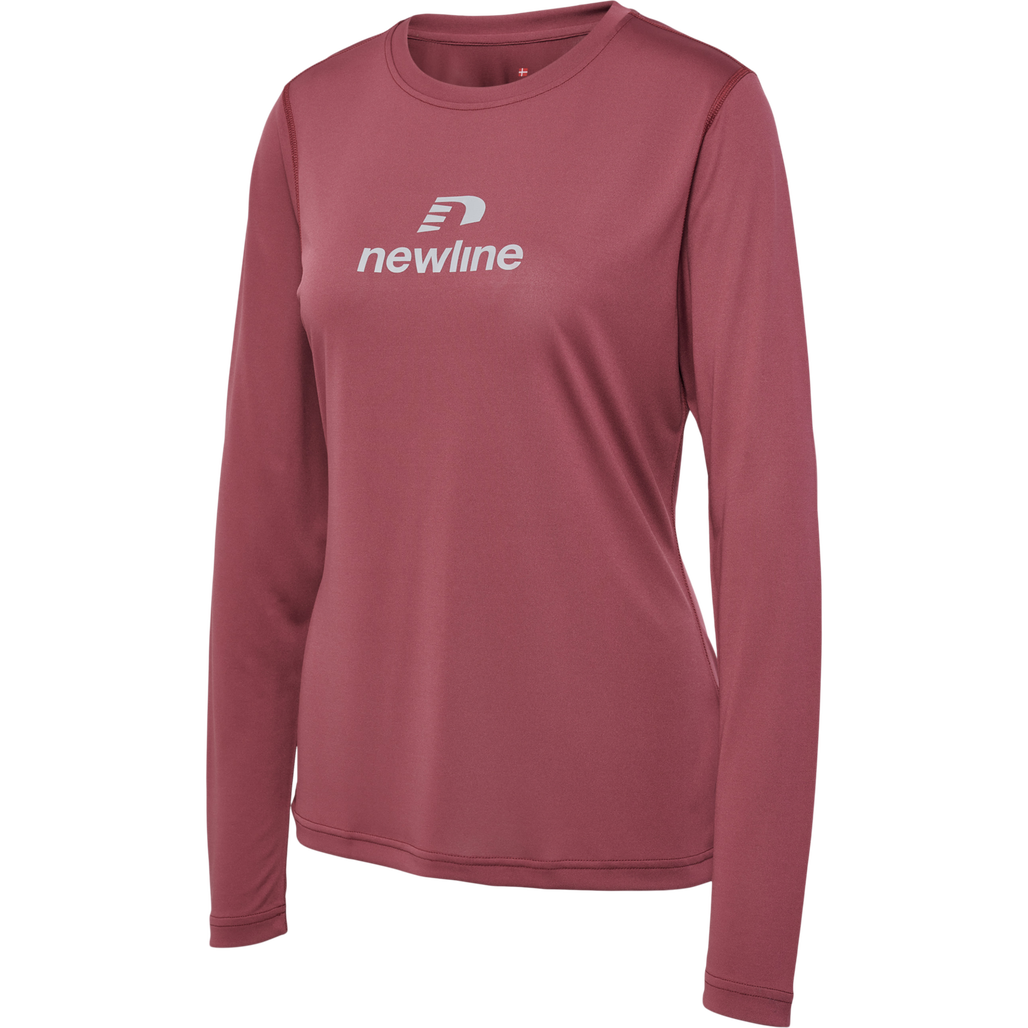 nwlBEAT LS TEE WOMAN, MAROON, packshot