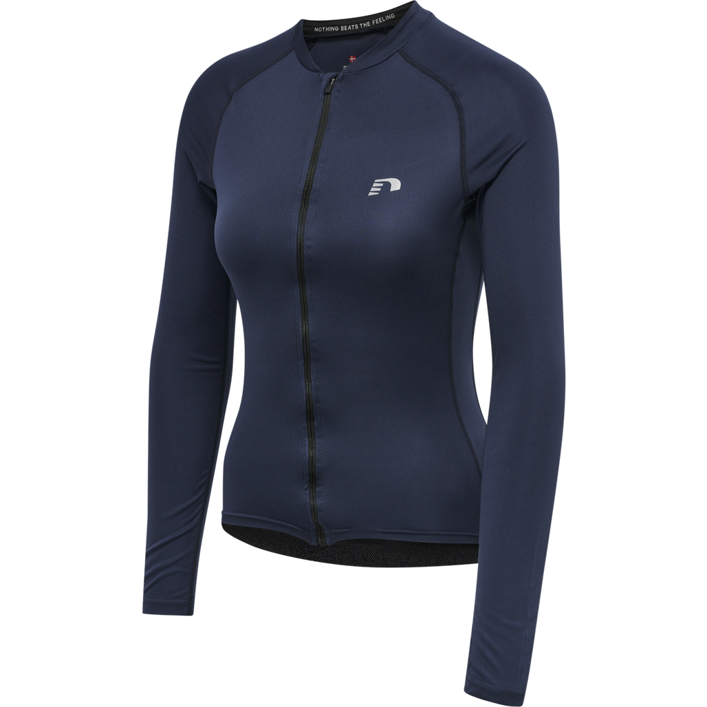 WOMENS CORE BIKE L/S JERSEY, BLACK IRIS, packshot