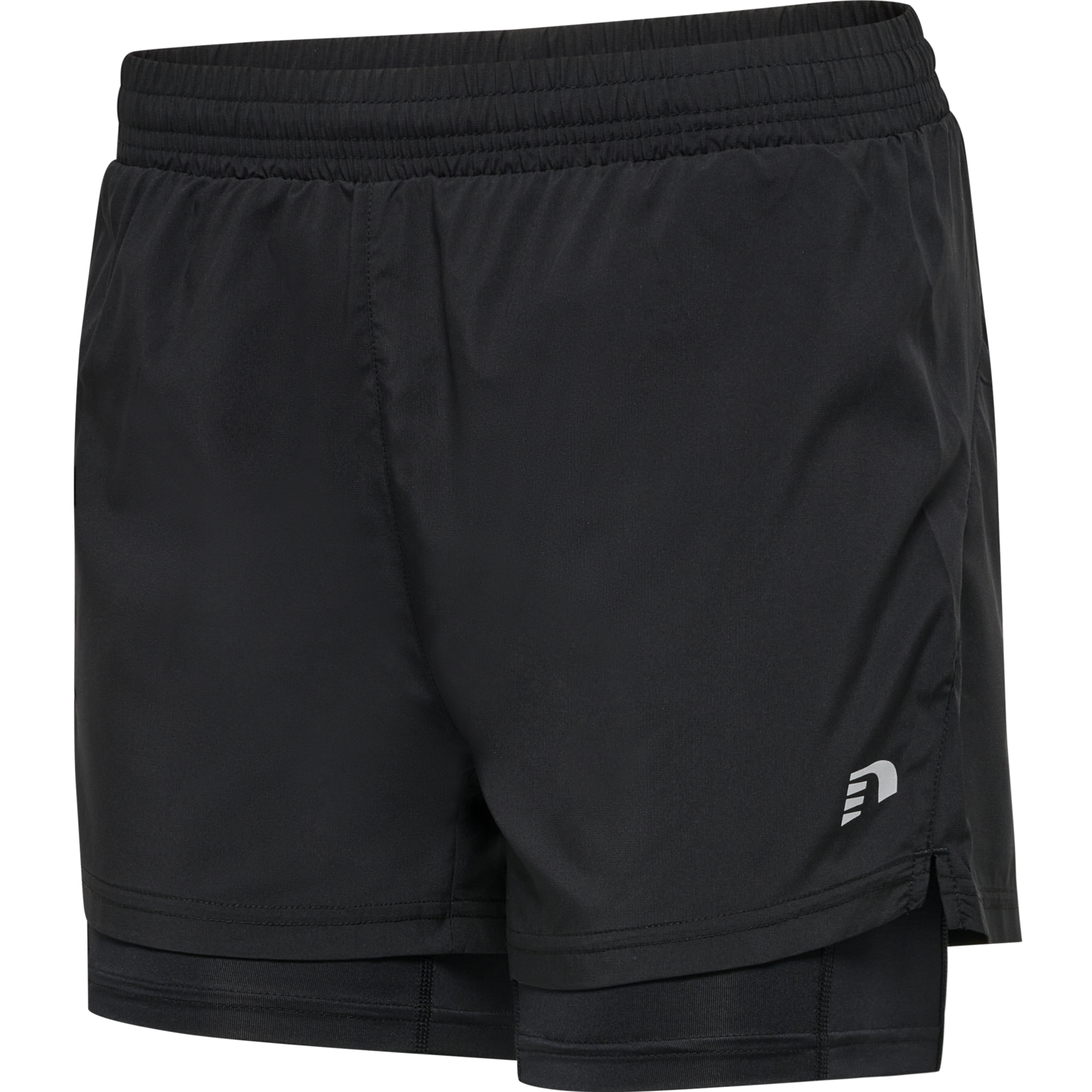nwlKANSAS 2-IN-1 SHORTS female, BLACK, packshot