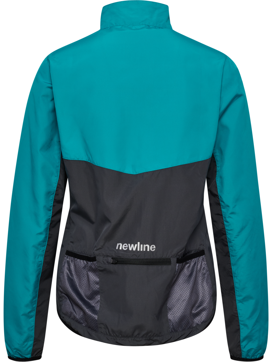 BIKE WOMAN WINDBREAKER JACKET, GREY/TURQUISE, packshot