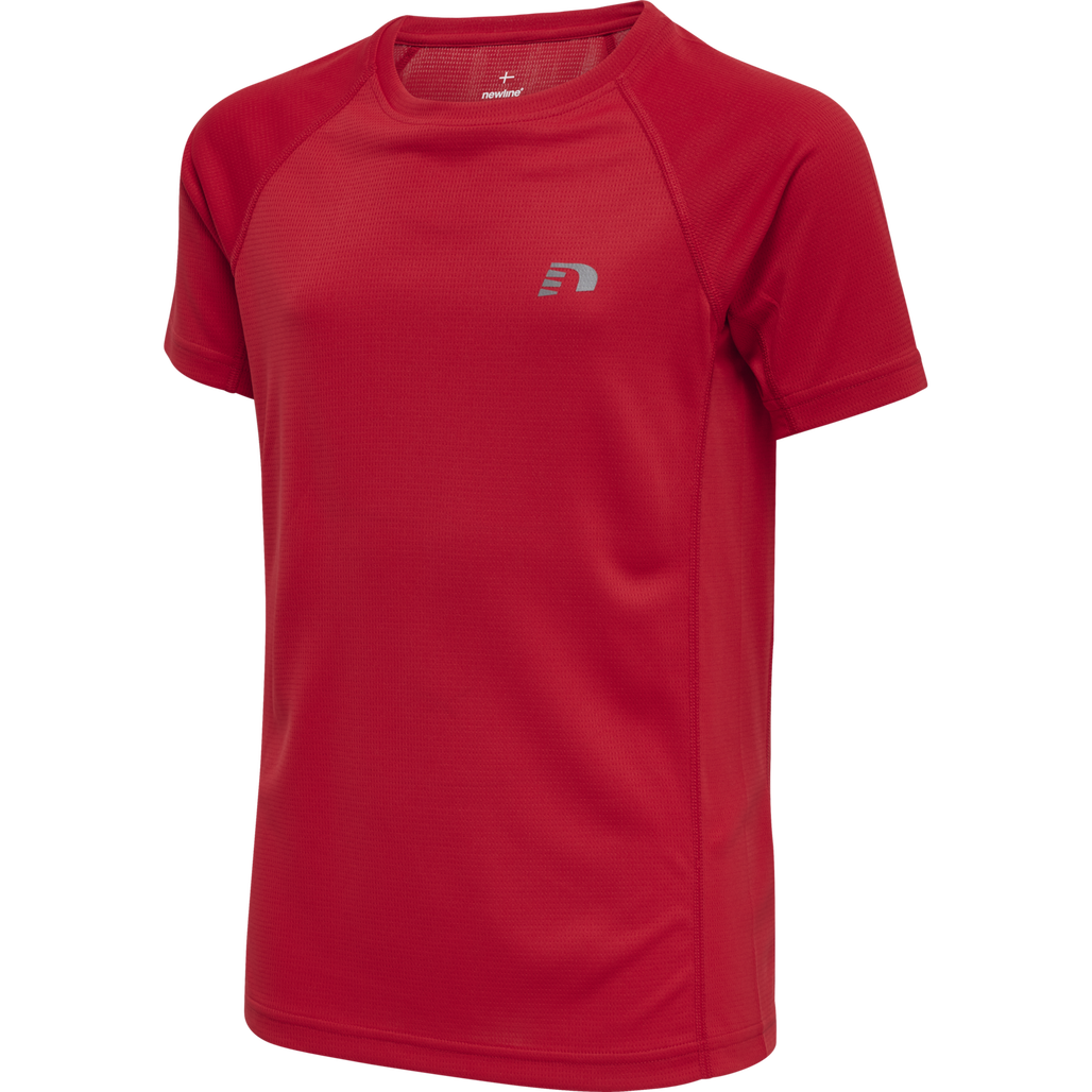 KIDS CORE RUNNING T-SHIRT S/S, TANGO RED, packshot