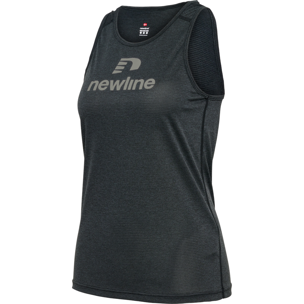 nwlFONTANA SINGLET WOMAN, BLACK MELANGE, packshot