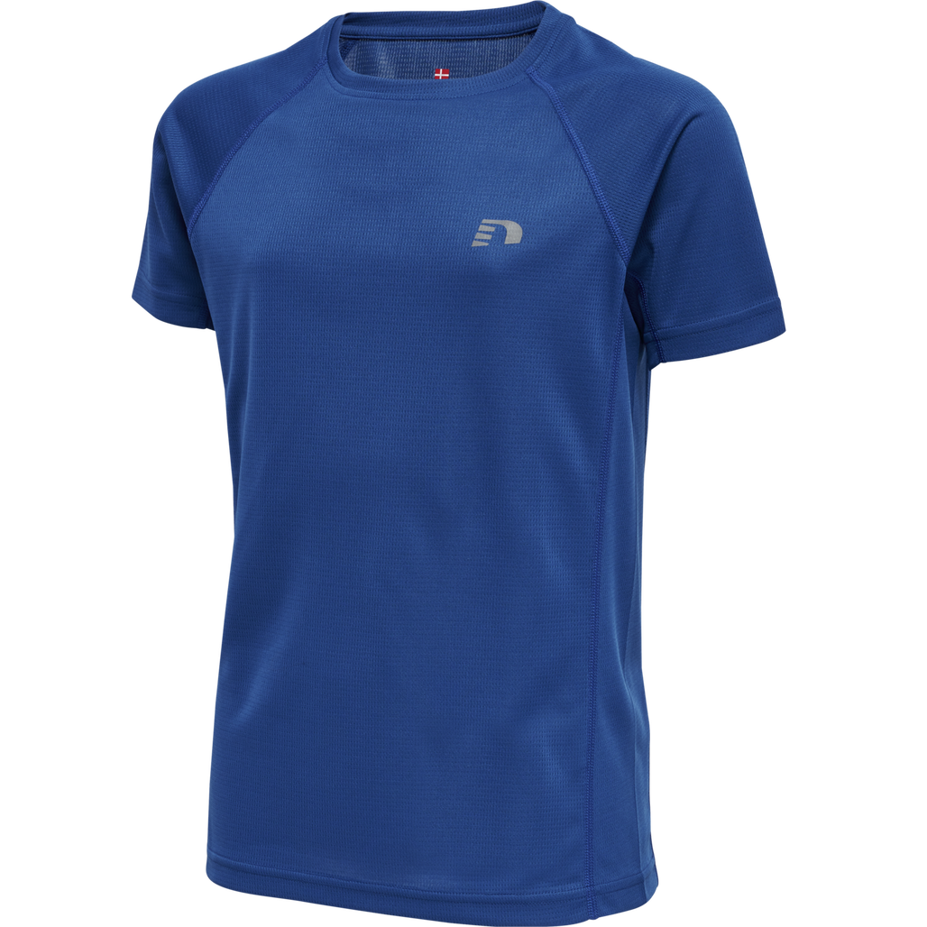 KIDS CORE RUNNING T-SHIRT S/S, TRUE BLUE, packshot