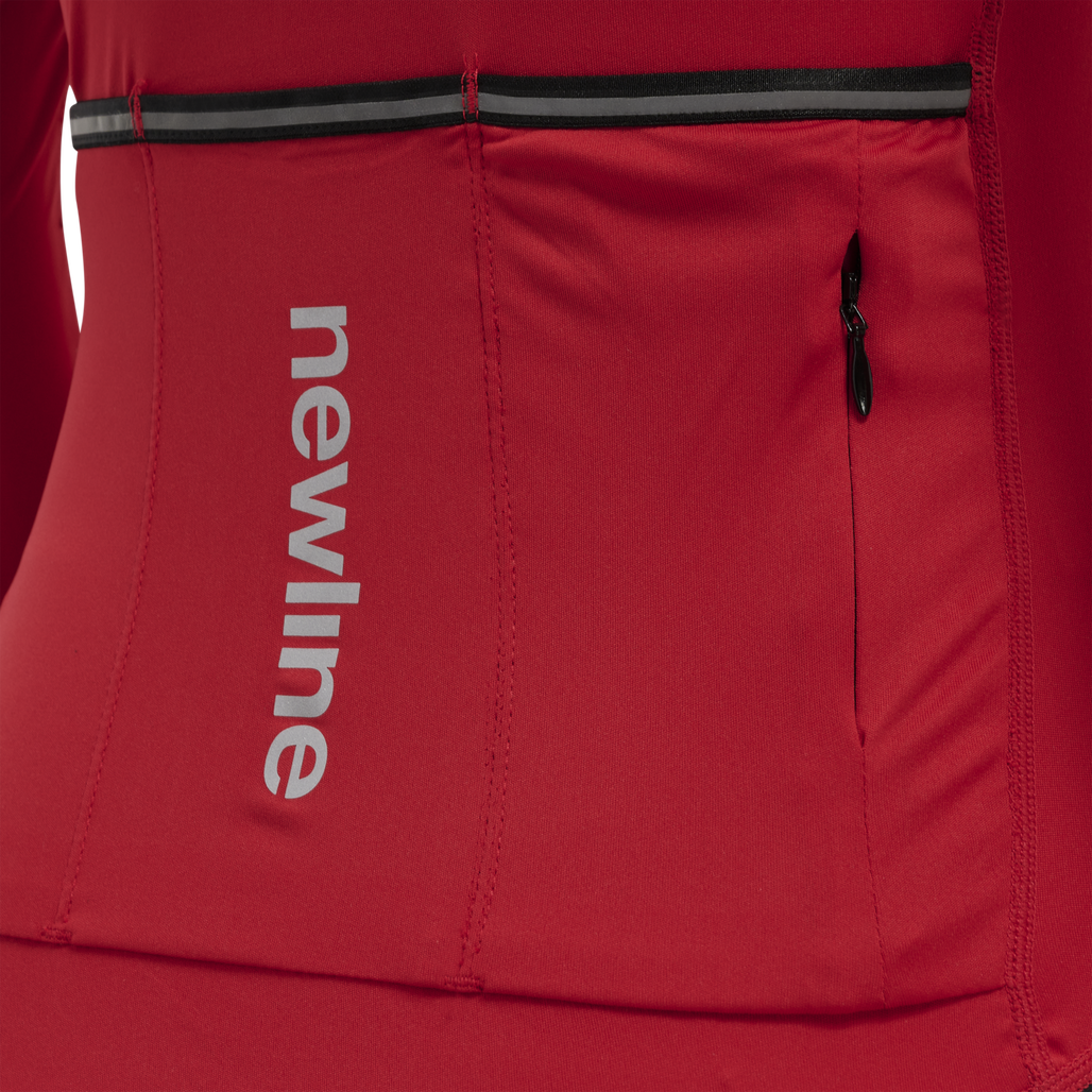 WOMENS CORE BIKE L/S JERSEY, TANGO RED, packshot