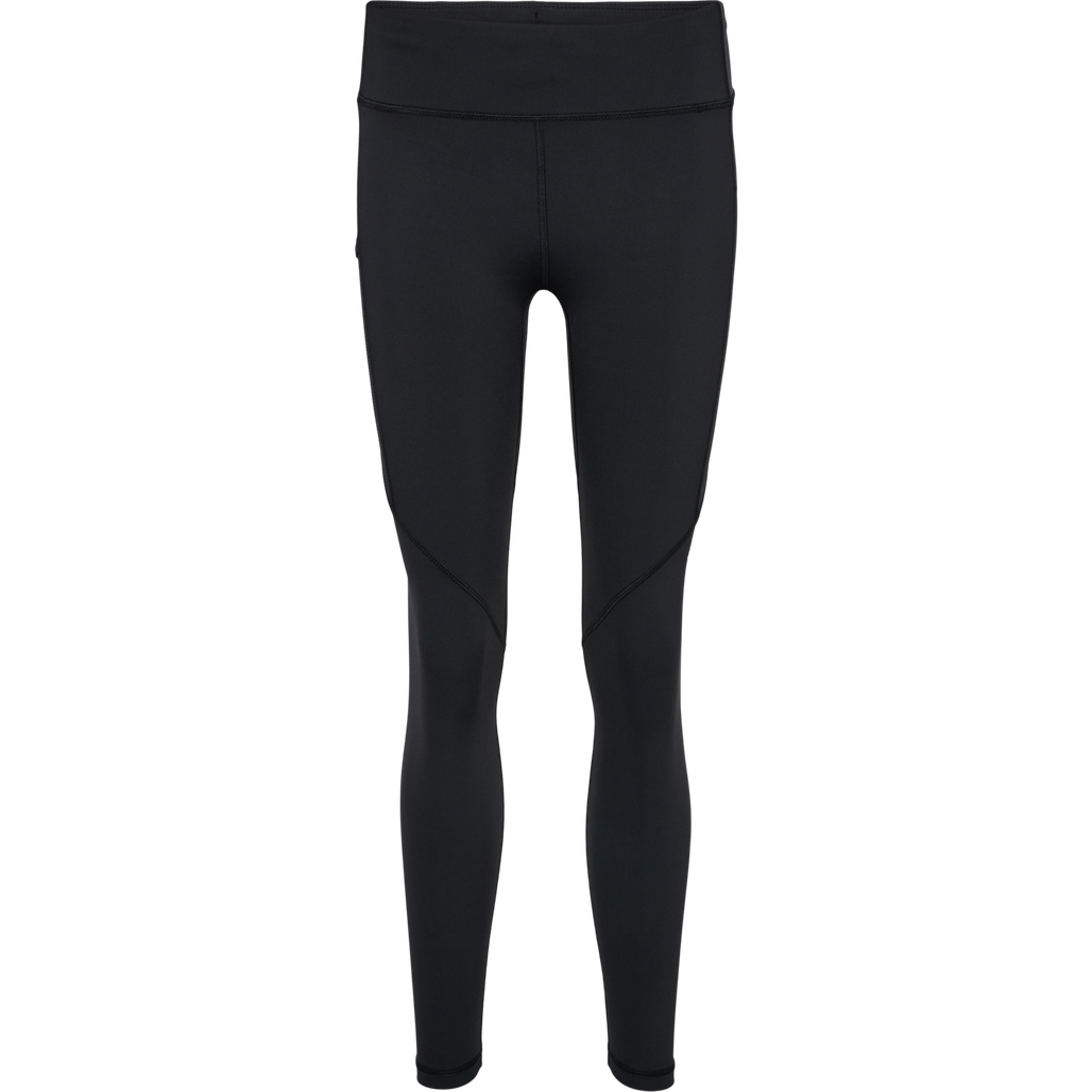 WOMEN HW LONG TIGHTS, BLACK, packshot