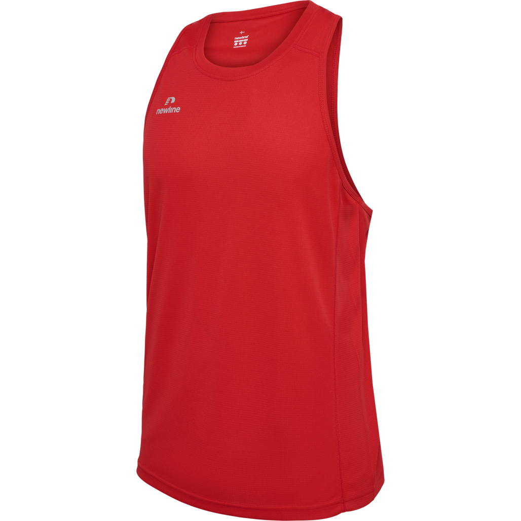 MEN'S ATHLETIC RUNNING SINGLET, TANGO RED, packshot