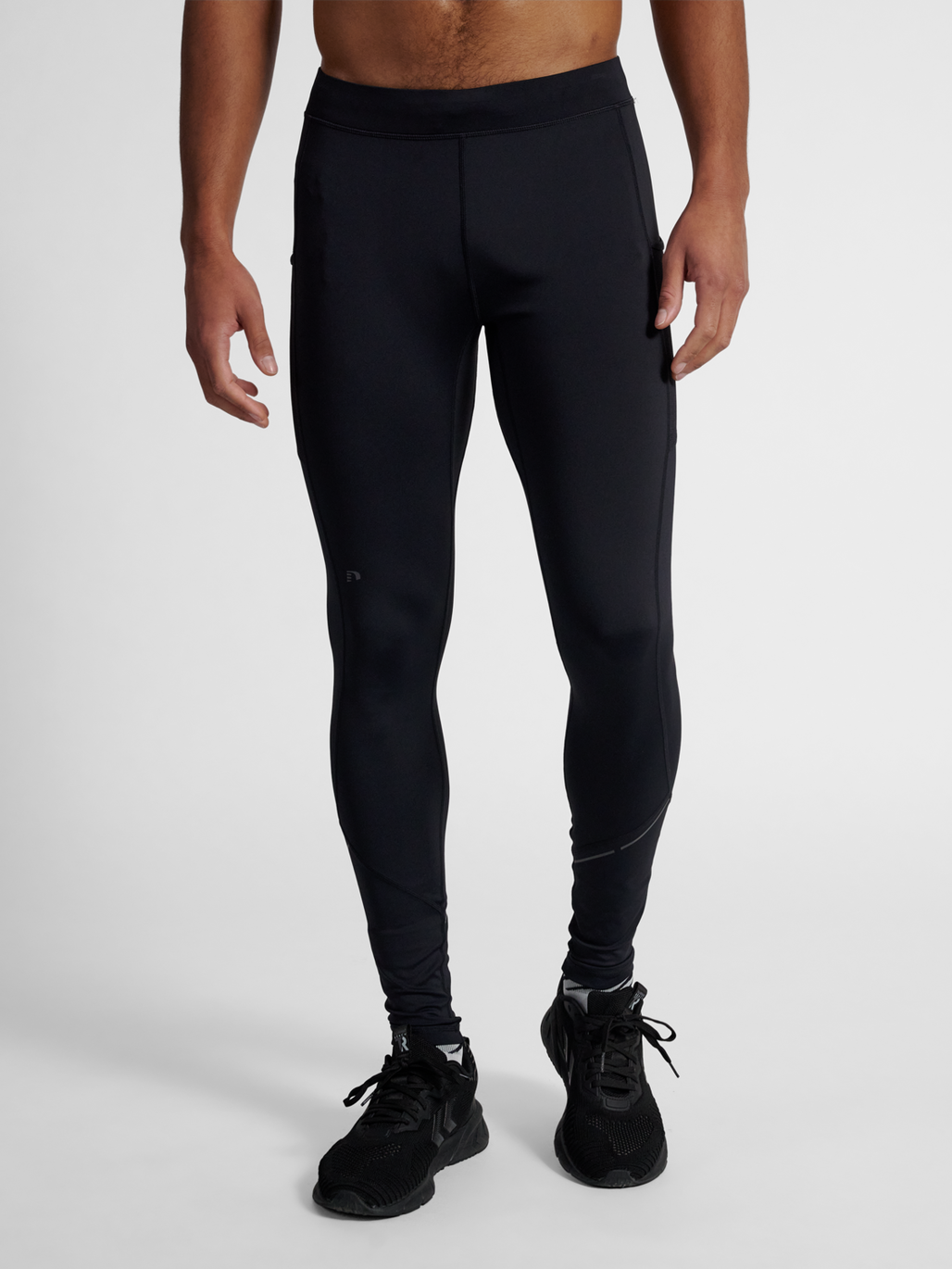 nwlRACE POCKET TIGHTS, BLACK, model