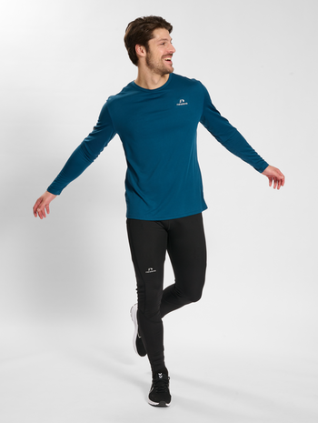 nwlMEMPHIS T-SHIRT L/S MEN, MAJOLICA BLUE, model