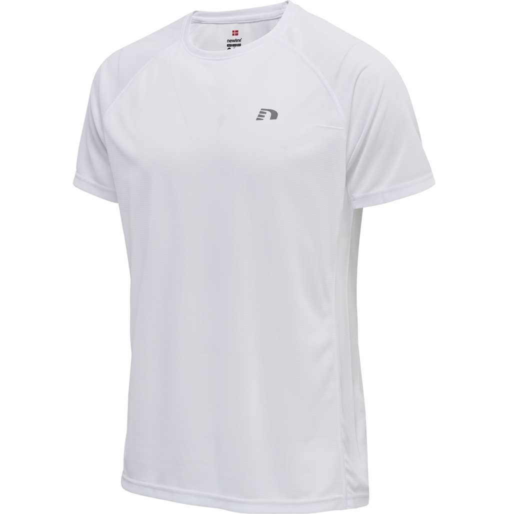 MEN CORE RUNNING T-SHIRT S/S, WHITE, packshot