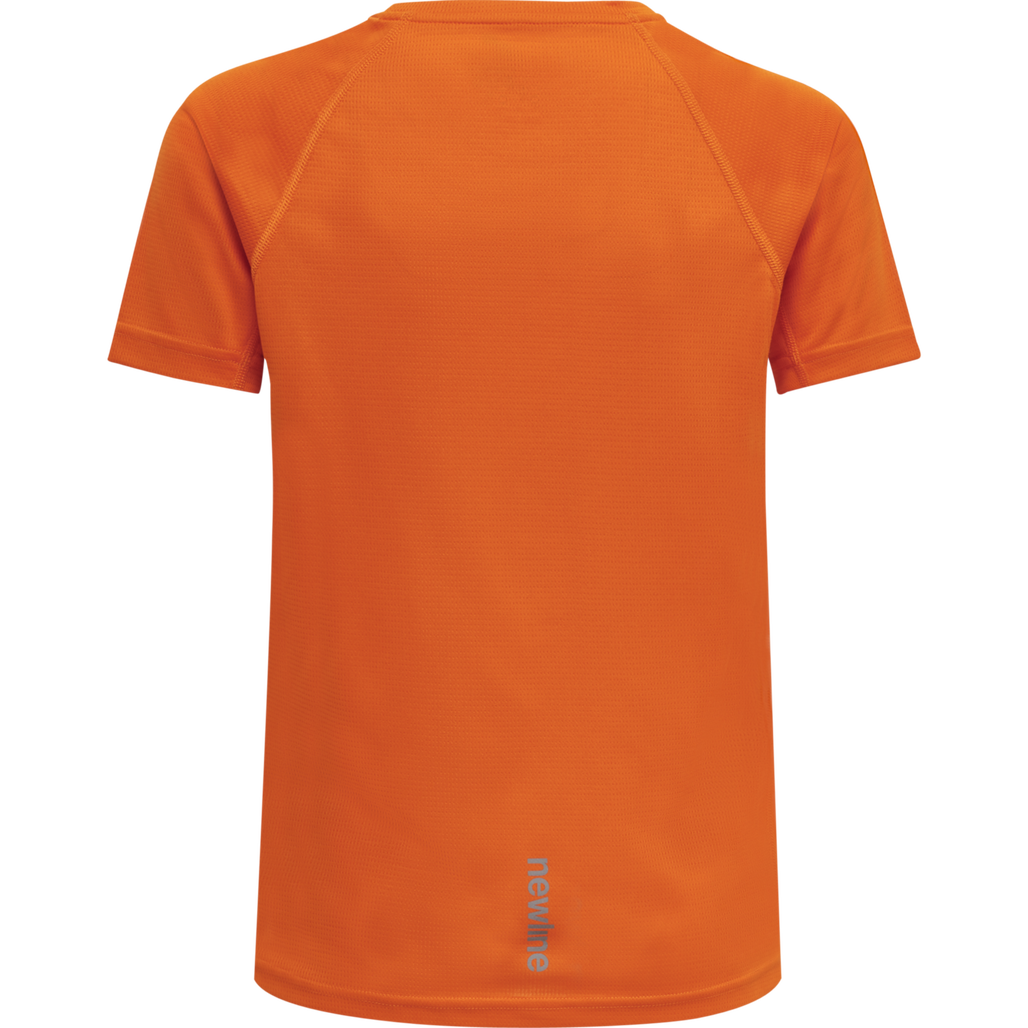 KIDS CORE RUNNING T-SHIRT S/S, ORANGE TIGER, packshot
