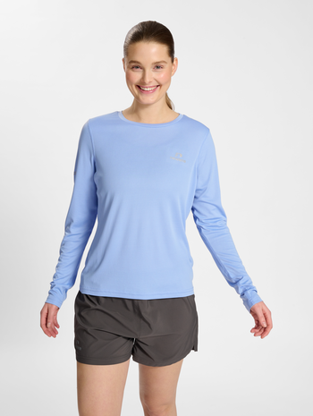 nwlMEMPHIS T-SHIRT L/S WOMAN, LAVENDER LUSTRE, model