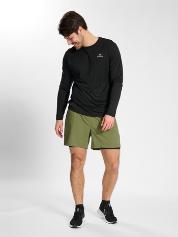 nwlMEMPHIS T-SHIRT L/S MEN, BLACK, model