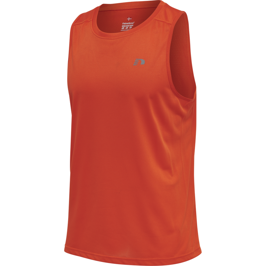 MEN RUNNING SINGLET, SPICY ORANGE, packshot