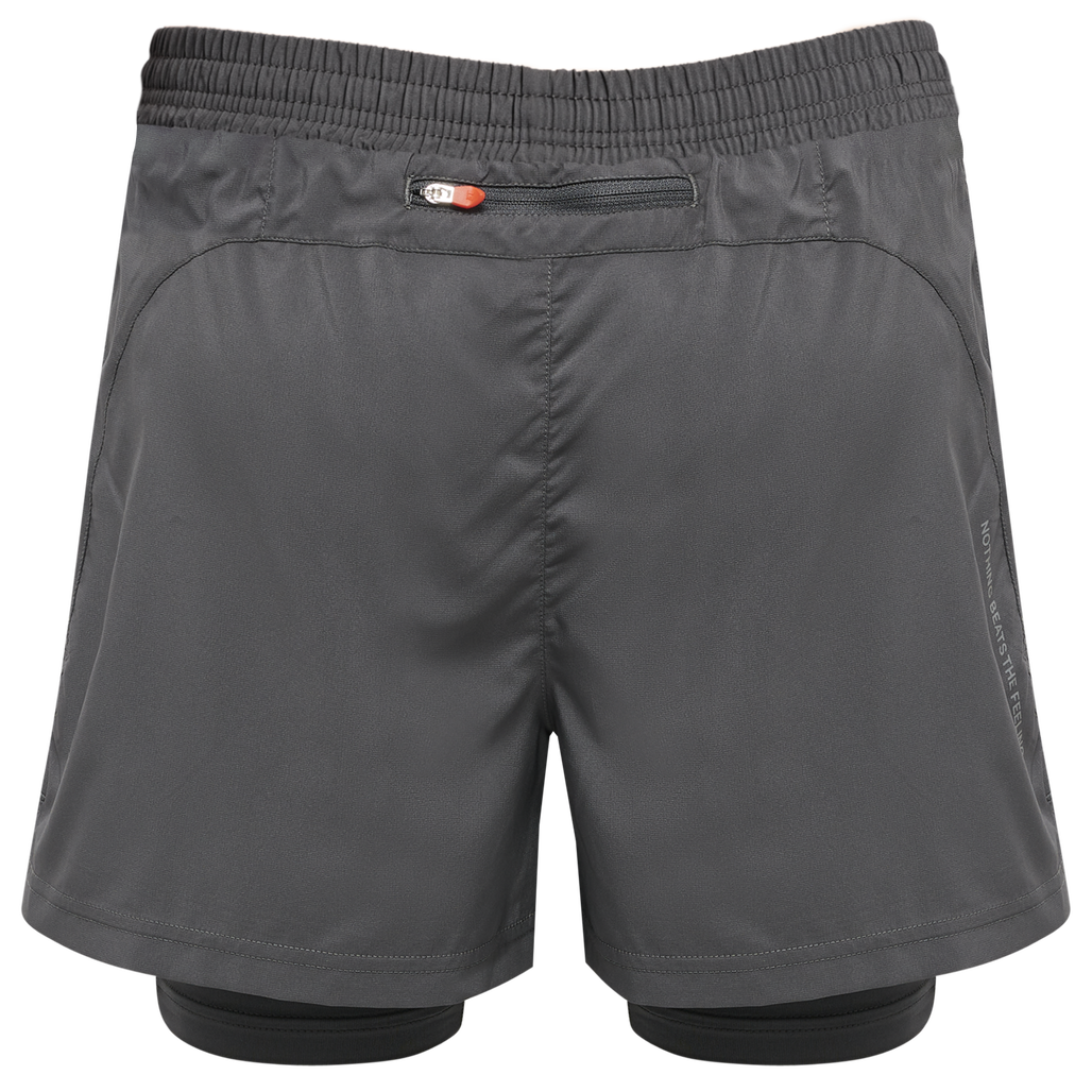 WOMEN 2-IN-1 RUNNING SHORTS, FORGED IRON, packshot
