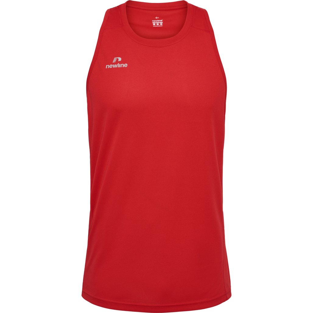 MEN'S ATHLETIC RUNNING SINGLET, TANGO RED, packshot