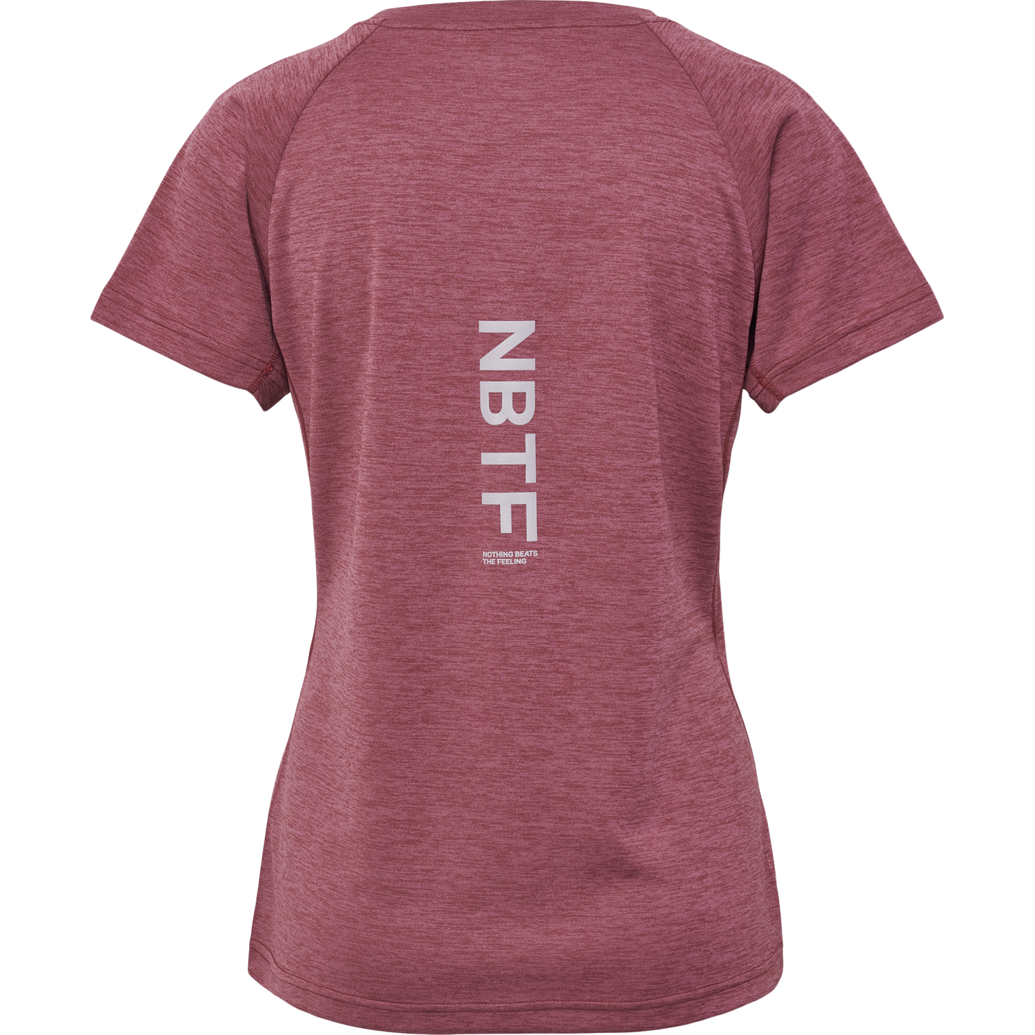 nwlPACE MELANGE TEE WOMAN, MAROON MELANGE, packshot
