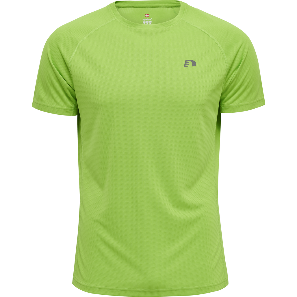 MEN CORE RUNNING T-SHIRT S/S, GREEN FLASH, packshot