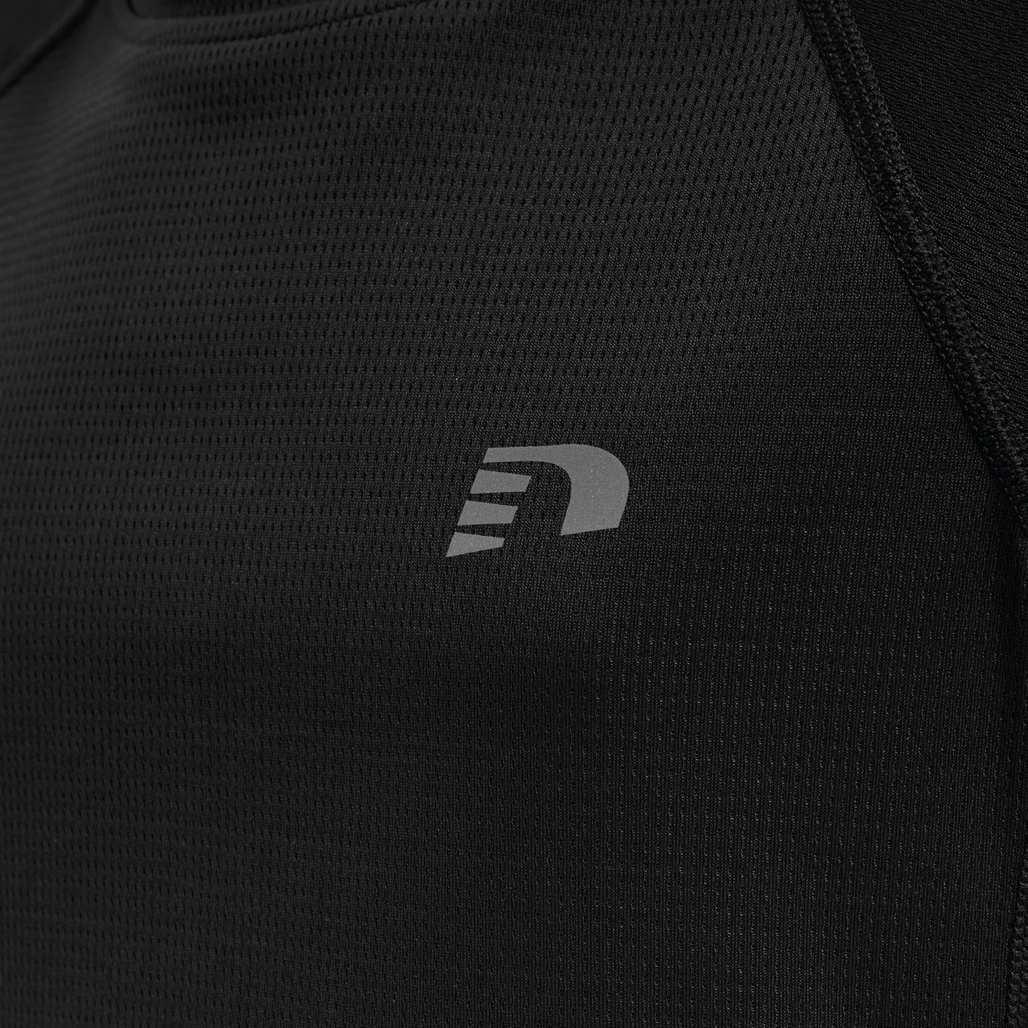 KIDS CORE RUNNING T-SHIRT S/S, BLACK, packshot