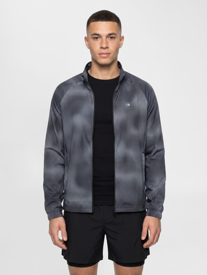 nwlULTRA AOP JACKET, BLACK, model