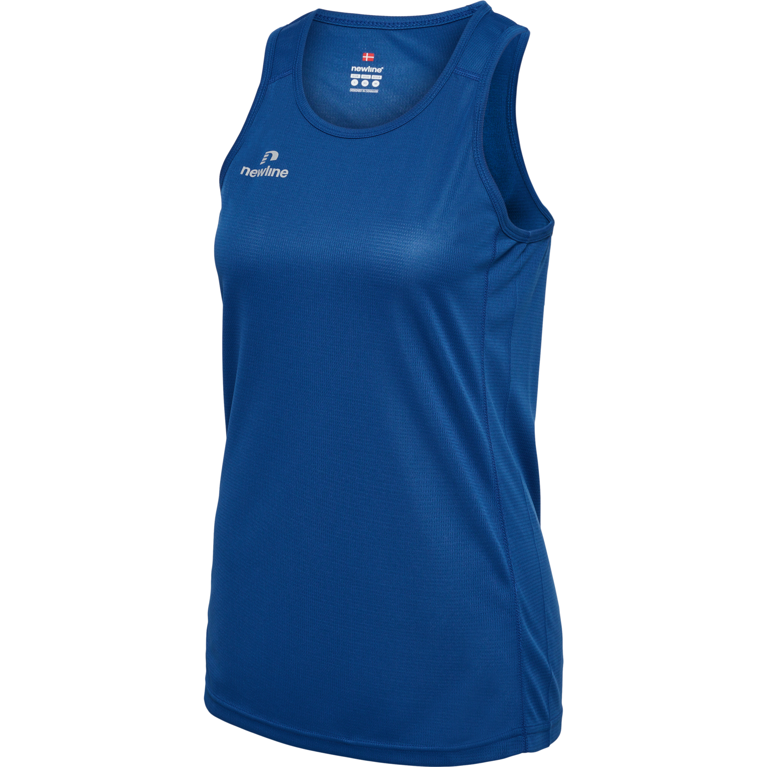 WOMEN'S ATHLETIC RUNNING SINGLET, TRUE BLUE, packshot