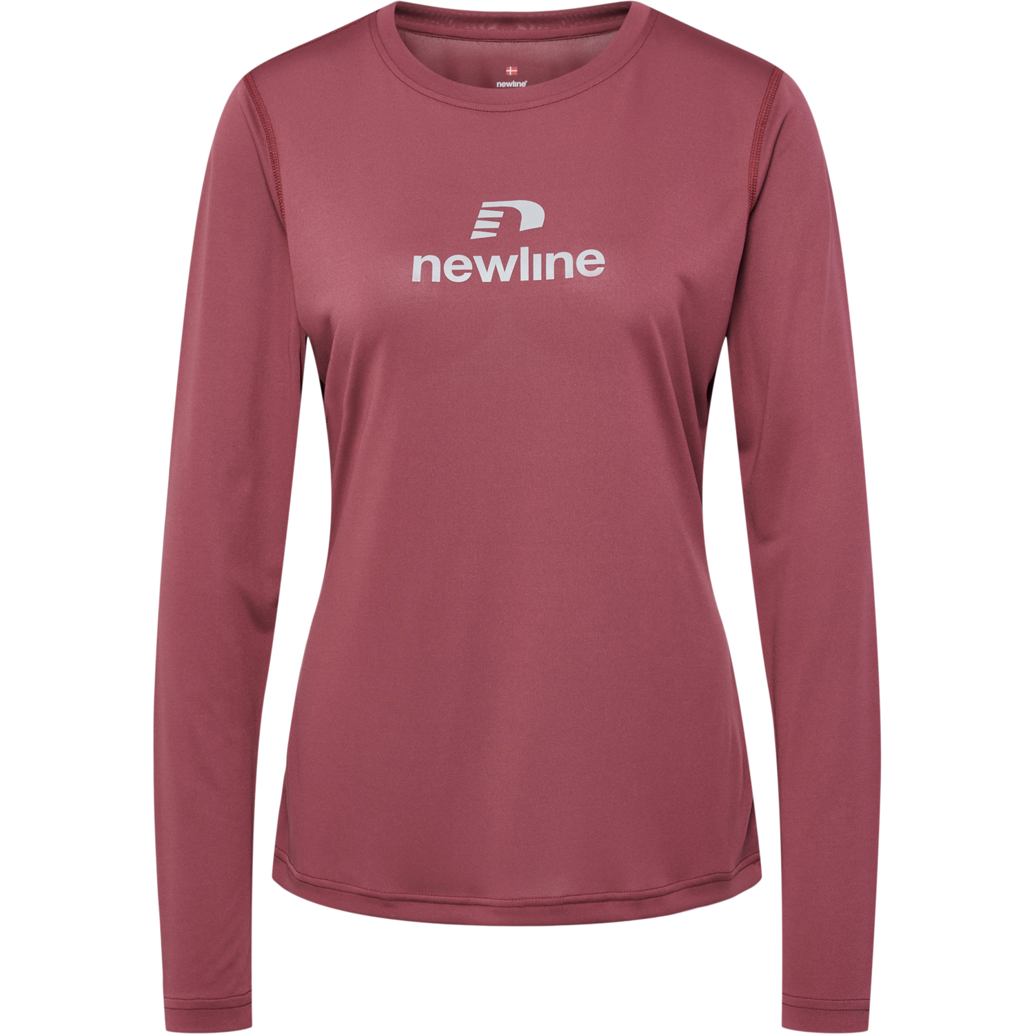 nwlBEAT LS TEE WOMAN, MAROON, packshot