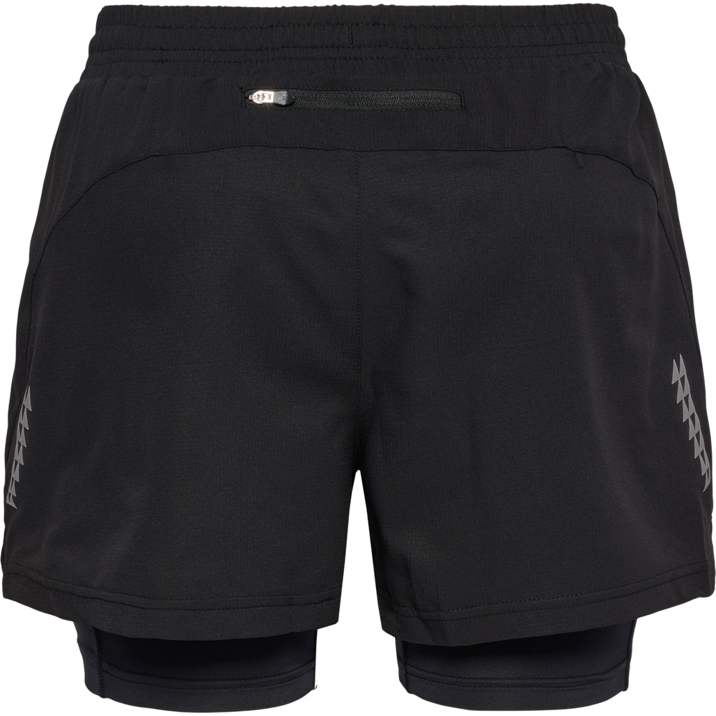 nwlDALLAS SHORTS 2IN1 WOMAN, BLACK, packshot