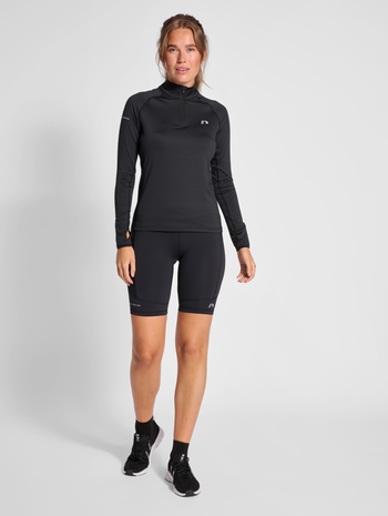 nwlLAKEWOOD 1/2 ZIP WOMEN, BLACK, model