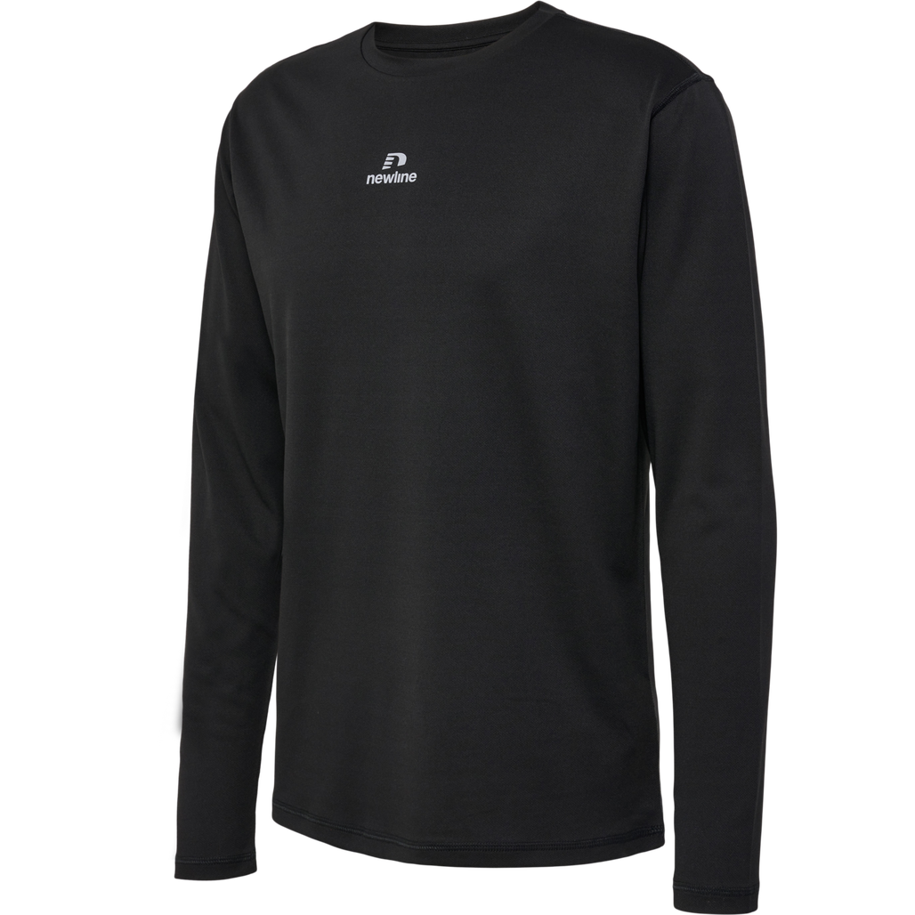 nwlBEAT POLY LS TEE, BLACK, packshot