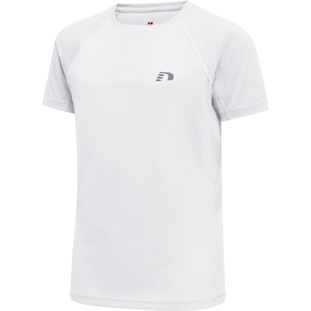 KIDS CORE RUNNING T-SHIRT S/S, WHITE, packshot