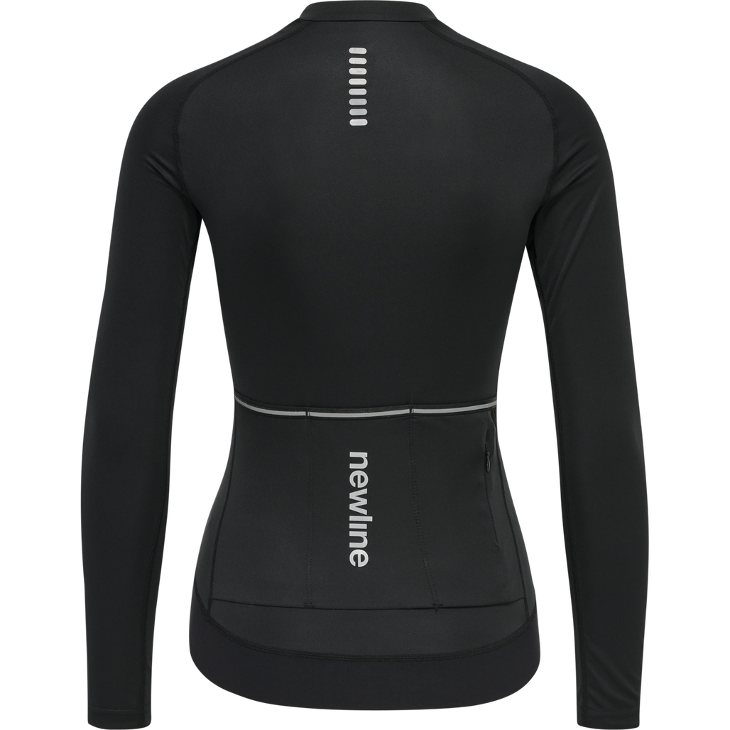 WOMENS CORE BIKE L/S JERSEY, BLACK, packshot