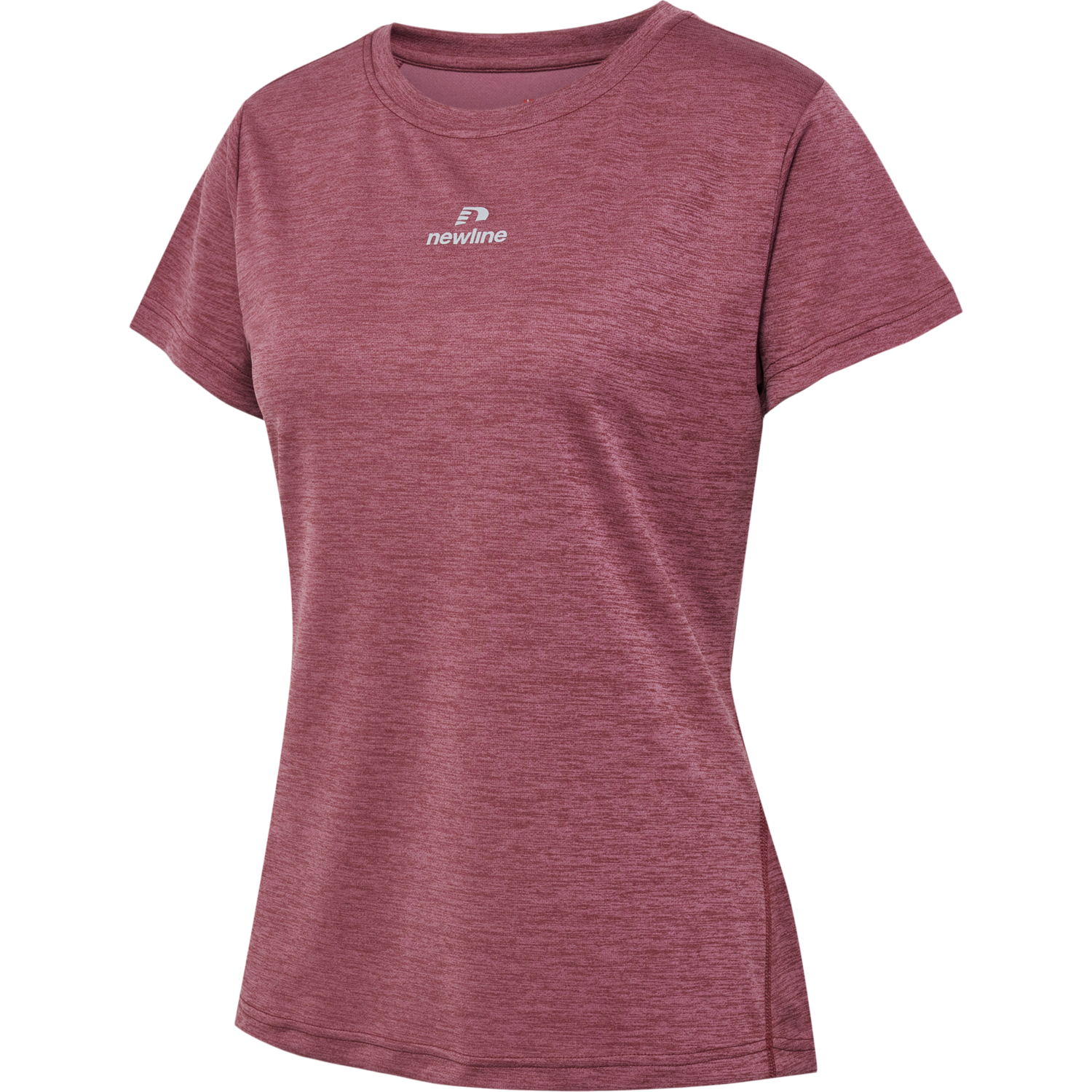 nwlPACE MELANGE TEE WOMAN, MAROON MELANGE, packshot
