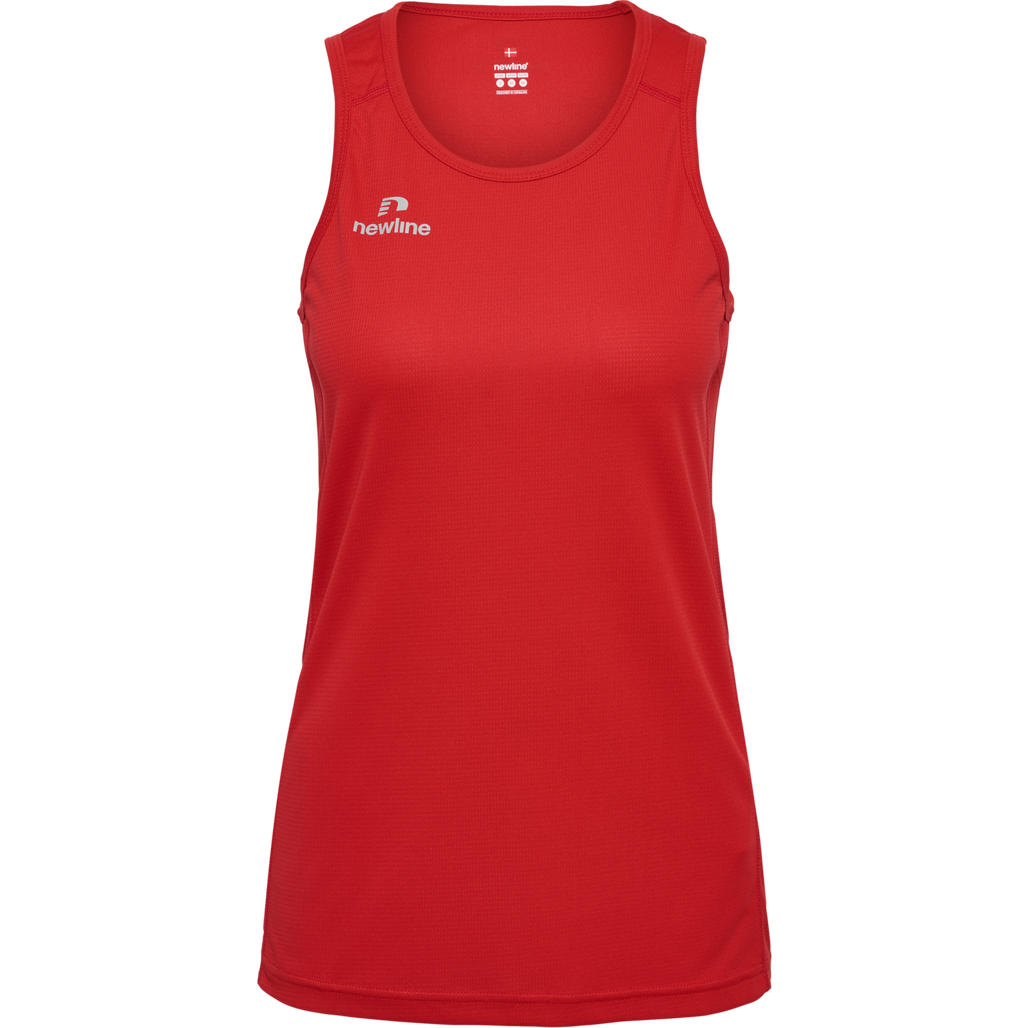 WOMEN'S ATHLETIC RUNNING SINGLET, TANGO RED, packshot