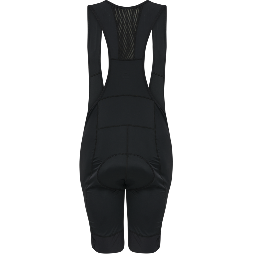 MENS CORE BIKE PANEL BIB SHORTS, BLACK, packshot