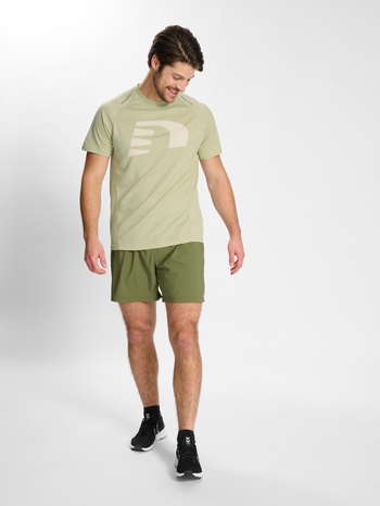 nwlORLANDO T-SHIRT S/S MEN, AGATE GREY MELANGE, model