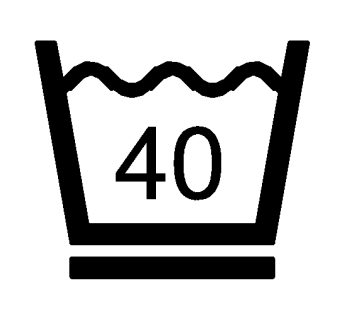 Skonsam maskintvätt vid 40 grader