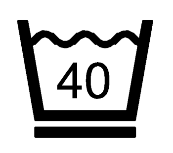 Skonsam maskintvätt vid 40 grader