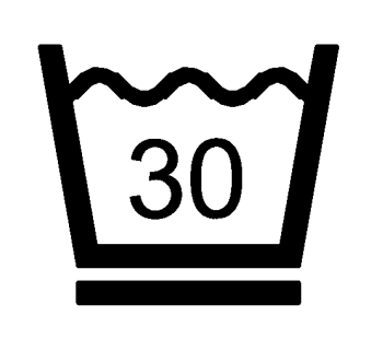 Skonsam maskintvätt vid 30 grader